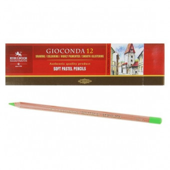 Карандаш 4,2мм пастельный "Gioconda Soft", зеленый прочный, Koh-I-Noor/8820007001KS №007 (12) Карандаш 4,2мм пастельный "Gioconda Soft", зеленый прочный, Koh-I-Noor/8820007001KS №007 (12)