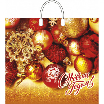 Пакет п/э с пл.ручками 38*35 "Злато" ПР3835Зл