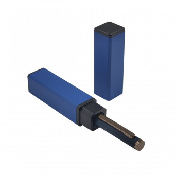 Ручка автоматическая 1,0мм синяя "Firenze", в метал. тубусе, синий корпус, BV/20-0299/03