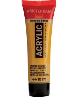 Краска акриловая Amsterdam туба 20мл №270 Желтый насыщенный АЗО