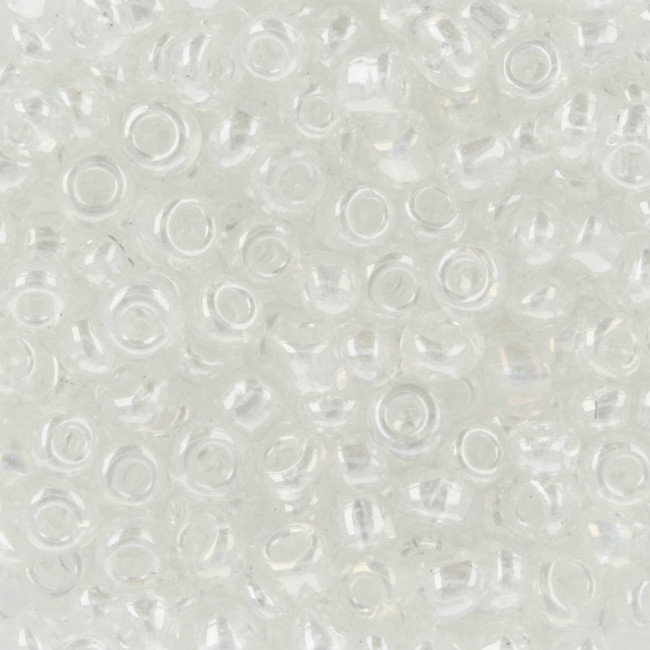 Бисер GR 10 г 11/0, 0101-0121A, Zlatka/№0101 прозрачный
