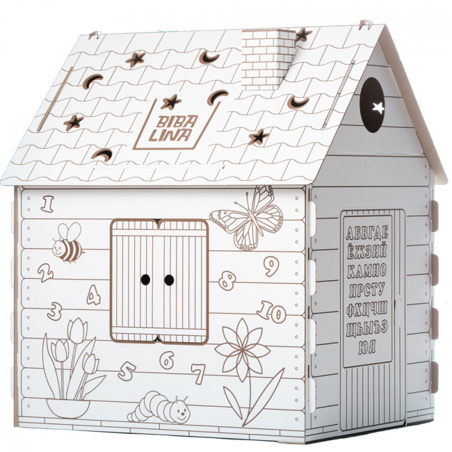 Домик-раскраска "Бибалина" 750х1100х980