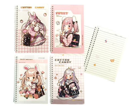 Записная книжка А5 40л. DB-206 спираль "Сахарная вата" мягкая обложка, линия, цвета ассорти (10/10/360) Записная книжка А5 40л. DB-206 спираль "Сахарная вата" мягкая обложка, линия, цвета ассорти (10/10/360)