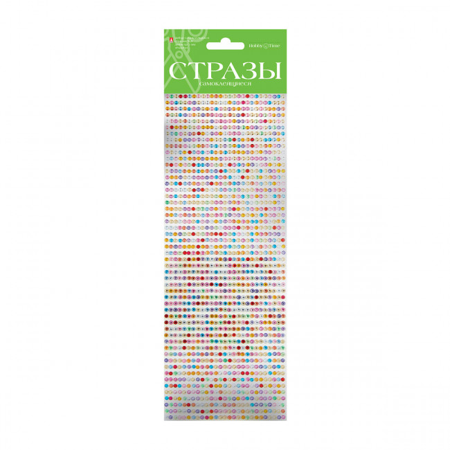 Самоклеящиеся стразы d 3мм "Радуга", №8, BV/2-124/04 Самоклеящиеся стразы d 3мм "Радуга", №8, BV/2-124/04