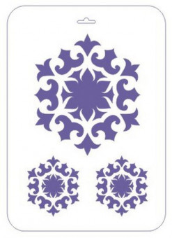 Трафарет 22х31см пластиковый, орнаментальная розетка №1, Сонет Невская палитра/13746583 Трафарет 22х31см пластиковый, орнаментальная розетка №1, Сонет Невская палитра/13746583
