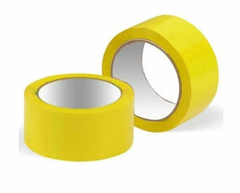 Клейкая лента (скотч) 48мм*50 МЕТРОВ*43мкм желтая  (72)