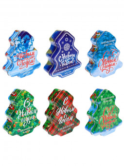 Металлическая  "Ёлочка" с новогод. предсказ., ассорти, MILAND/НУ-1977