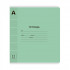 Тетрадь 12 линия «Зелёный пастель» скрепка, обложка пластик (20/280)