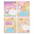 Тетрадь 12 клетка "Kawaii" скрепка (ассорти), ВG (16/160)