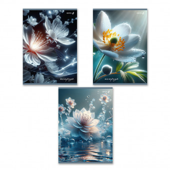 Тетрадь А4 80 клетка "Хрустальный звон" скрепка, Светоч/Т154_01345 (6)