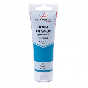 Краска акриловая глянцевая 75мл 10 Морской Studio, VISTA-ARTISTA/ VAAG-75 10