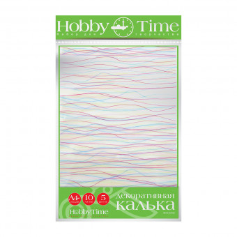 Декоративная калька А4 5цв 10л "Волна", BV/11-410-286