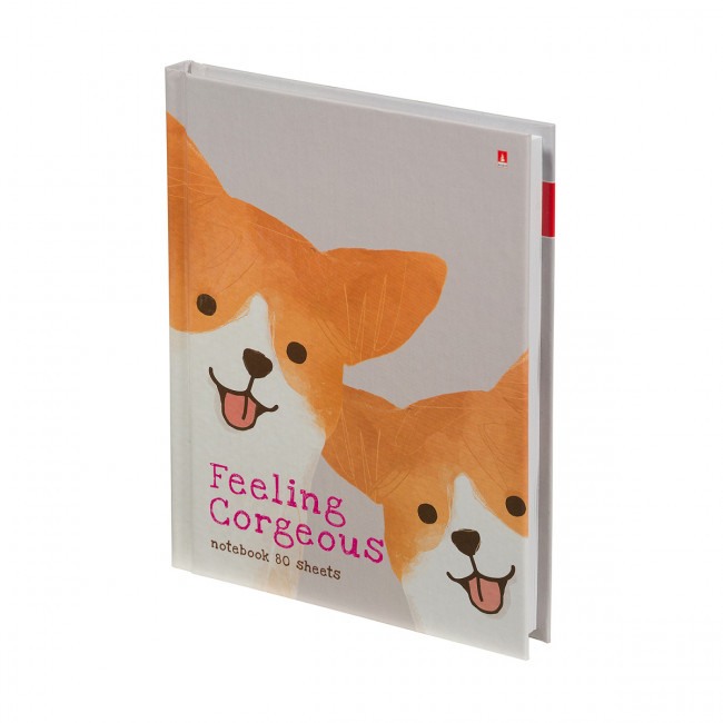 Блокнот А6 80л клетка "Псы милашки", твёрдая обложка, BV/3-80-005/42 (24)