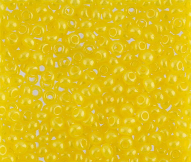 Бисер "ASMAR" размер №6, вес: 50 г, жёлтый матовый
