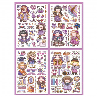 Наклейка 10*14см декоративная "ANIME", 4л, ARTCoco/YXTZ01140 (10)