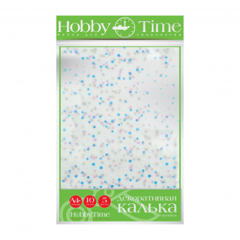 Декоративная калька А4 5цв 10л "Горошек", BV/11-410-285