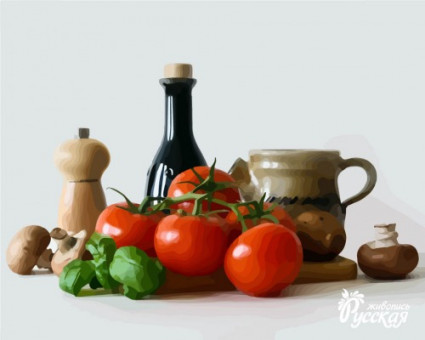 Набор для творчества "Рисование по номерам". B003 Итальянский натюрморт. 40*50