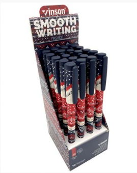 Ручка шариковая синяя 0,7мм "FASHION Вязка" на масляной основе, VINSON CF-67(20/20/800) Ручка шариковая синяя 0,7мм "FASHION Вязка" на масляной основе, VINSON CF-67(20/20/800)