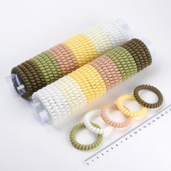 Резинки для волос спираль, 25шт, 23-115