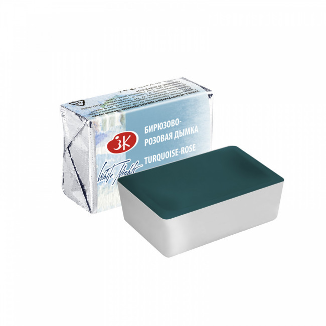 Акварель 2,5мл художественная, кювет, цвет бирюзово-розовая дымка Белые ночи Невская палитра/1911561