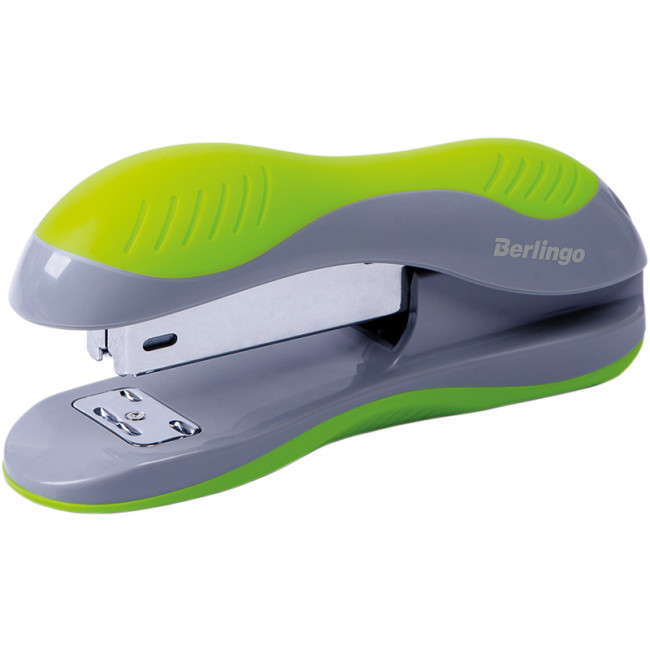 Степлер №24/6, 26/6 Berlingo "Office Soft" до 25л., пластиковый корпус, зеленый Степлер №24/6, 26/6 Berlingo "Office Soft" до 25л., пластиковый корпус, зеленый