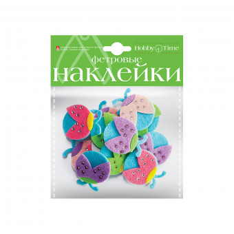 Наклейки из фетра "Божьи коровки", 2 вида, №6, BV/2-093/06