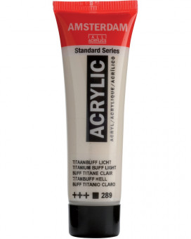 Краска акриловая Amsterdam туба 20мл №289 Титановый серо-палевый светлый