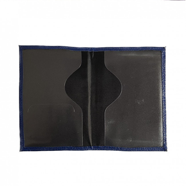 Обложка на паспорт WENZER OFFiCE, паспорт из натур.кожи с кокардой ф/з, электрик, флоттер