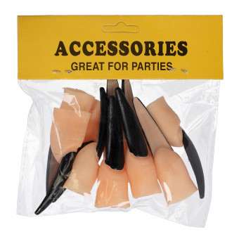 Набор "Пальцы ведьмы", цвет ногтей черный, BOOMZEE/PBZ-72 №02