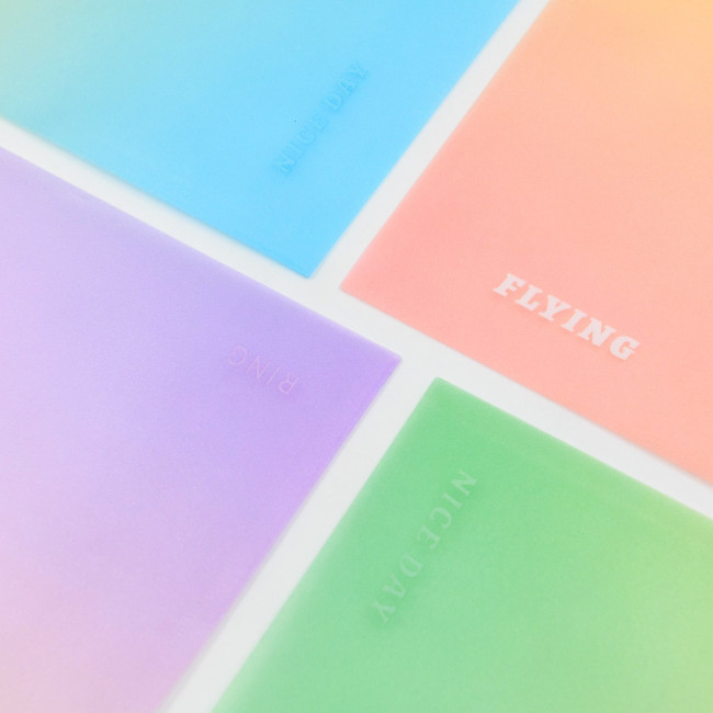 Папка А4 пластиковая, на кнопке "Stay positive", MAYLOTT/JL-D0005 (12)