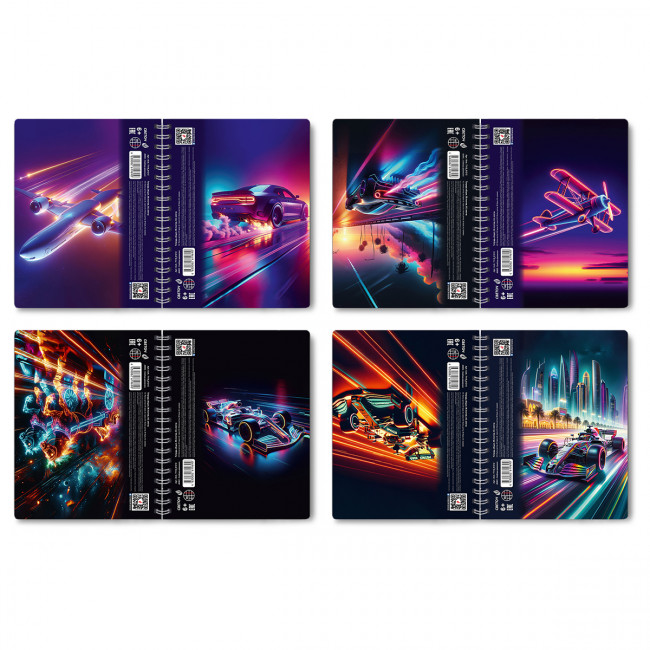 Тетрадь 96л клетка "Свобода движения" на гребне, Светоч/Т119_01212 (4)