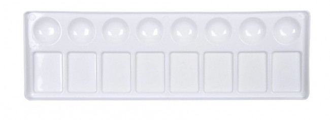 Палитра прямоугольная, 16 углублений, пластик, PT-0929