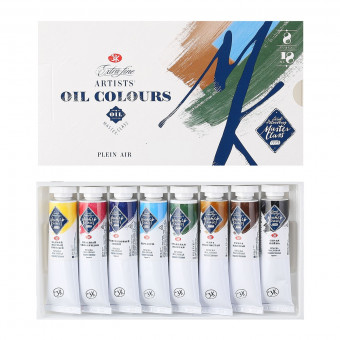 Краски масляные 8 цветов 18мл Мастер-Класс Пленэр Невская палитра картонная коробка 11411608