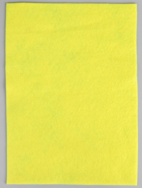 Фетр А4 в наборе 10 листов, толщина 1 мм, лимонный Asmar (10)
