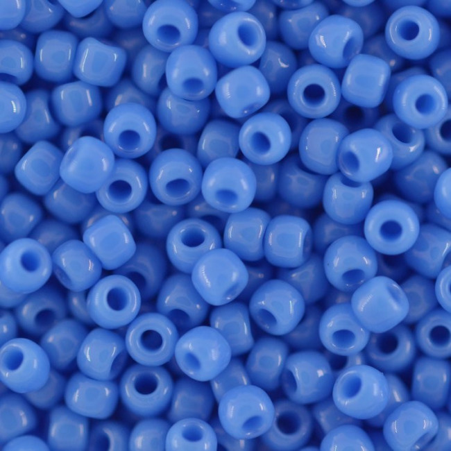 Бисер "ASMAR" размер №8, вес: 450 г, синий перламутровый