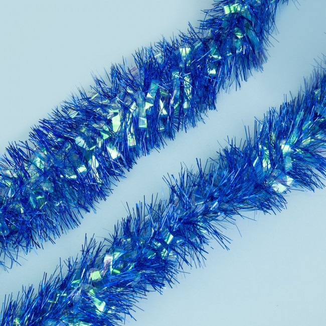 Мишура 9 см синяя 2 м, Микрос/ч44004