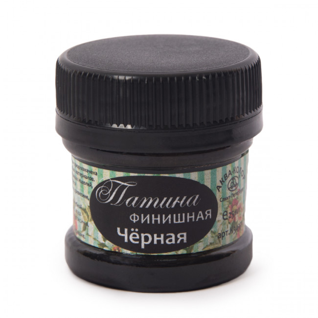 Патина 25мл финишная, чёрная, Аква-колор/К3437