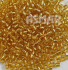 Бисер "ASMAR" размер №6, вес: 50 г, золотистый, внутреннее серебрение