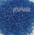 Бисер "ASMAR" размер №8, вес: 450 г, синий, внутреннее серебрение