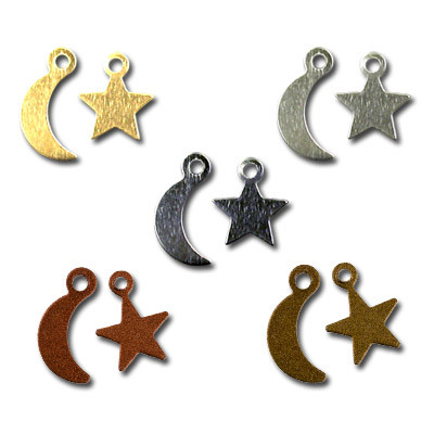 Подвески "Звезды и луна" №01 золото, Zlatka/DC-031 №01