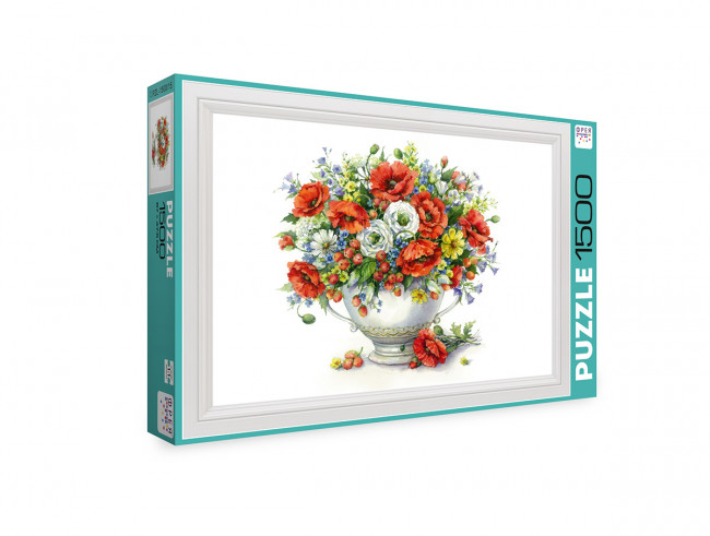 Пазл 1500 элементов "Букет с маками" ФРЕЯ