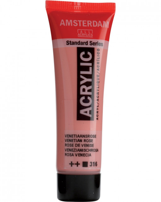 Краска акриловая Amsterdam туба 20мл №316 Розовый венецианский