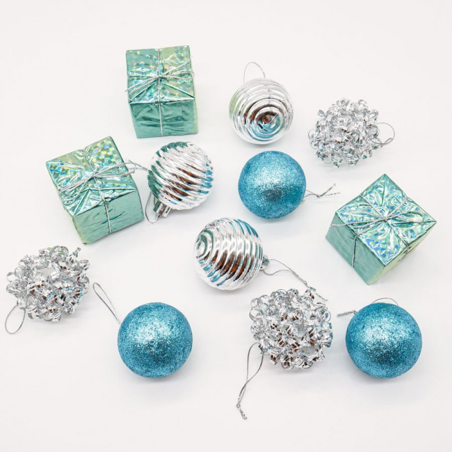 Набор елочных украшений 5см ассорти, 12 шт, Микрос/ч44220