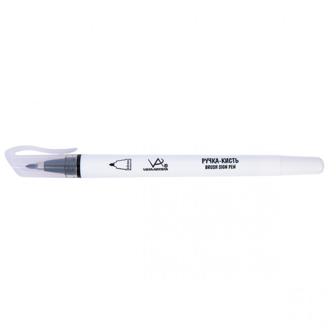 Ручка-кисть 0.8мм, черный, VISTA-ARTISTA/BPV-01-0,8 (10)