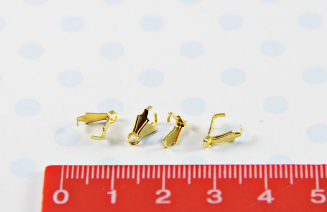 Держатель для бусины 3 х 8 мм, золото Zlatka/DC-011  01