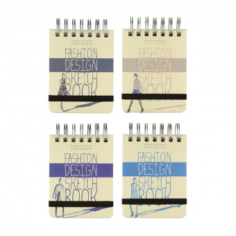 Скетчбук А5 80л "Бежевый", 4 вида ассорти, BV/1-505/02 (16)