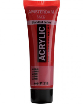 Краска акриловая Amsterdam туба 20мл №318 Карминовый