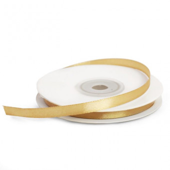 Лента 0,6см 22,85м атласная, бежевая, Микрос/ч17941 (10)