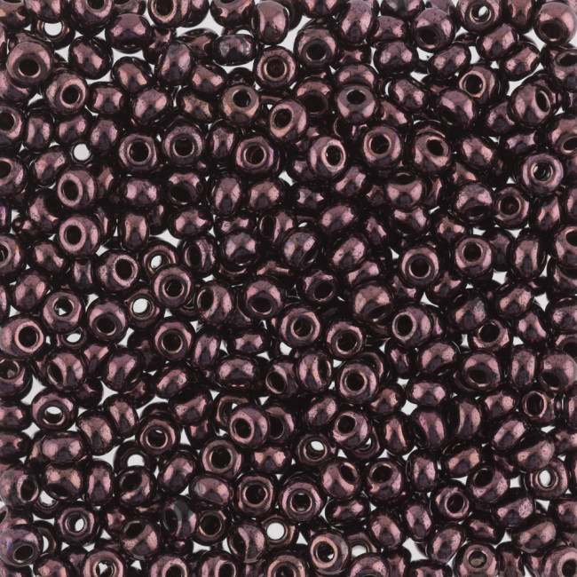 Бисер "ASMAR" размер №6, вес: 50 г, коричневый перламутровый