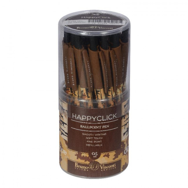 Ручка автоматическая 0,5мм синяя "HappyClick. Военный паттерн. Оружие", BV/20-0241/37 (24)